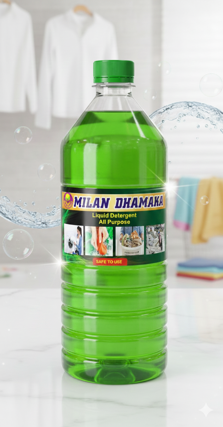 Milan Dhamaka Liquid Detergent All Purpose - 1L